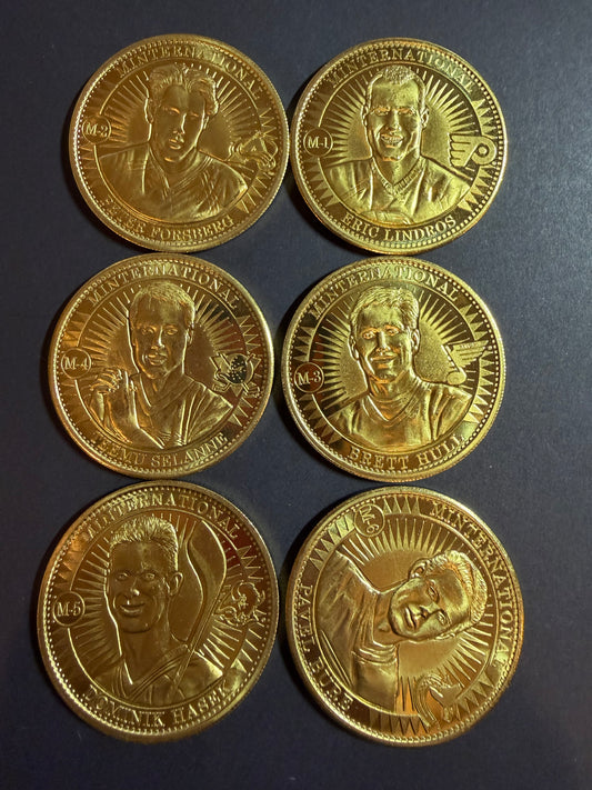 1997 Pinnacle Mint Collection - Minternational Coins - Complete Set of 6