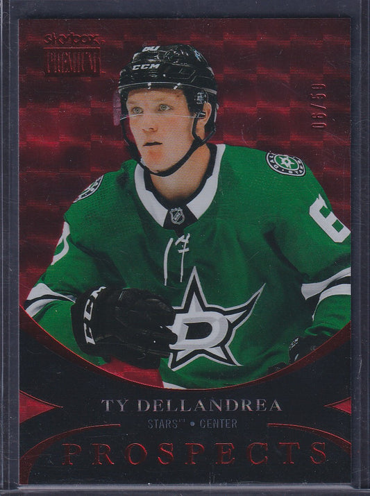 TY DELLANDREA - 2020 Metal Skybox Premium Prospects Rookie Red #PP-21, /50