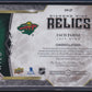 ZACH PARISE - 2019 Black Diamond Mine Relics Premium Patch #DM-ZP, /30