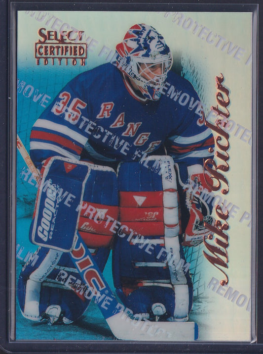 MIKE RICHTER - 1996 Pinnacle Select Certified MIRROR Blue w/ Coating #39