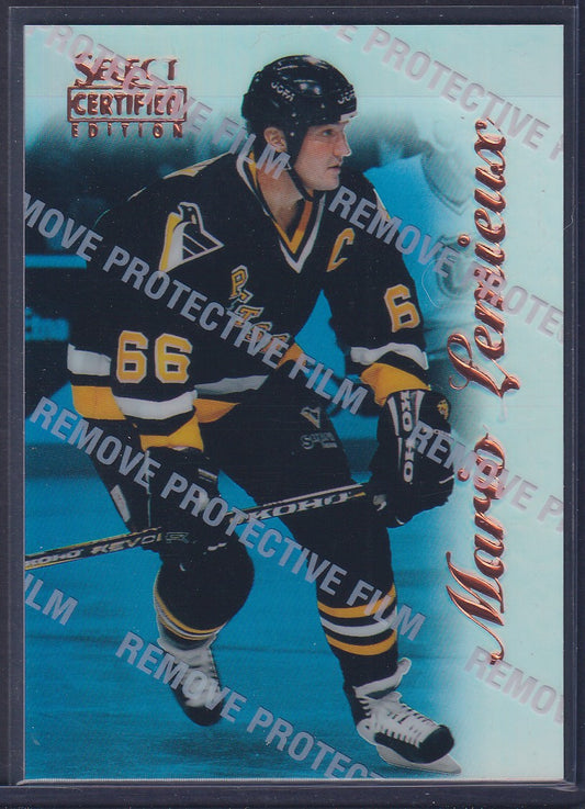 MARIO LEMIEUX - 1996 Pinnacle Select Certified MIRROR Blue w/ Coating #10