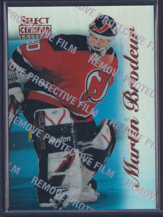 MARTIN BRODEUR - 1996 Pinnacle Select Certified MIRROR Blue w/ Coating #6