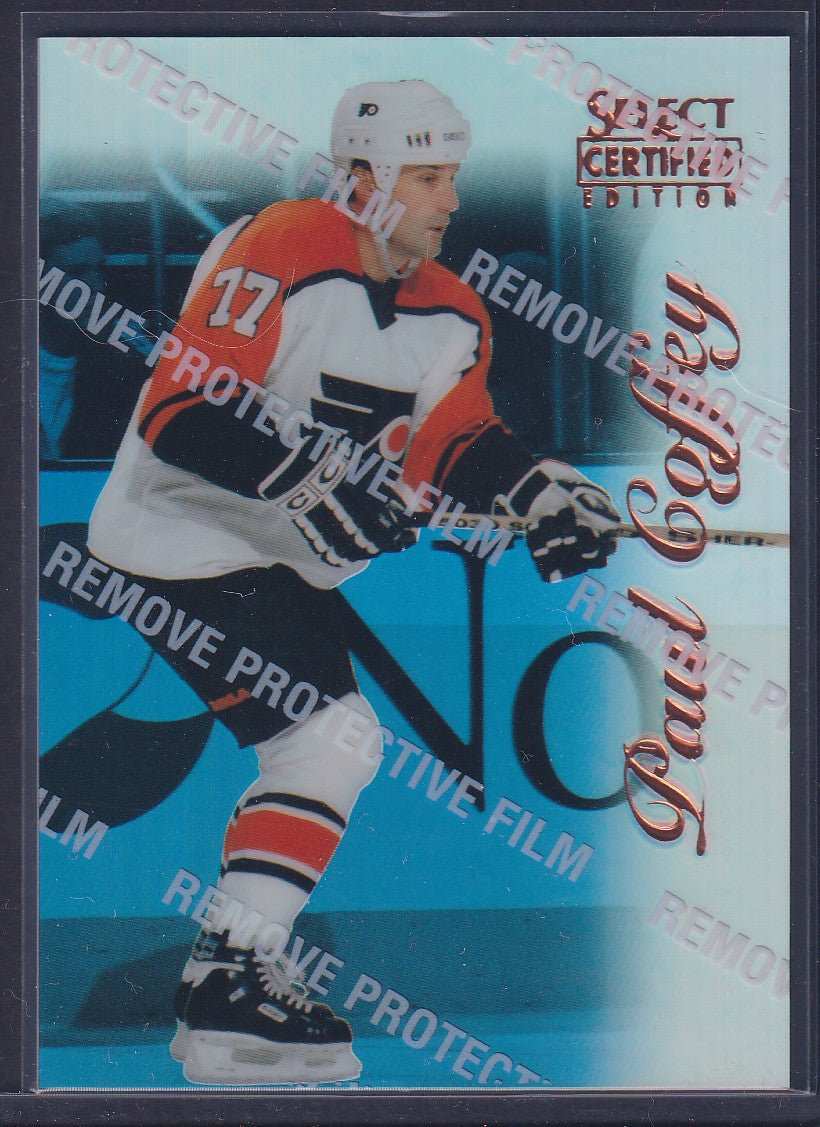 PAUL COFFEY - 1996 Pinnacle Select Certified MIRROR Blue w/ Coating #89