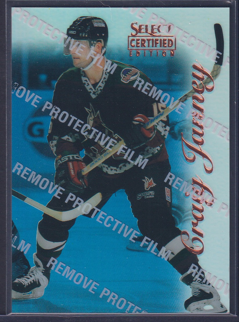 CRAIG JANNEY - 1996 Pinnacle Select Certified MIRROR Blue w/ Coating #60