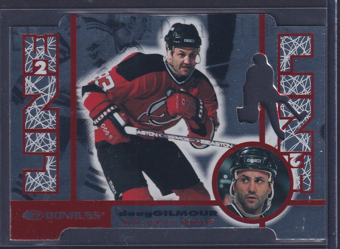 DOUG GILMOUR - 1997 Donruss Line 2 Line Die Cut #7, xxxx