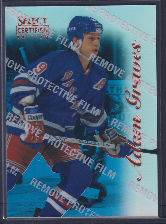 ADAM GRAVES - 1996 Pinnacle Select Certified MIRROR Blue w/ Coating #51