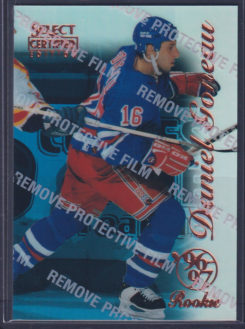 DANIEL GONEAU - 1996 Pinnacle Select Certified MIRROR Blue w/ Coating #107