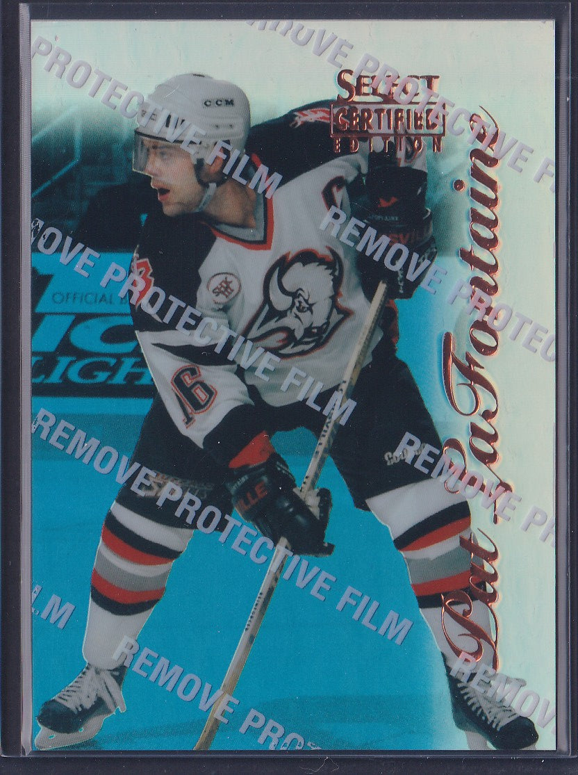 PAT LAFONTAINE - 1996 Pinnacle Select Certified MIRROR Blue w/ Coating #9