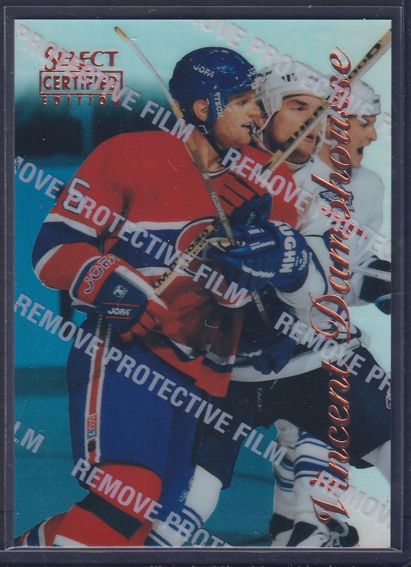 VINCENT DAMPHOUSSE - 1996 Pinnacle Select Certified MIRROR Blue w/ Coating #37