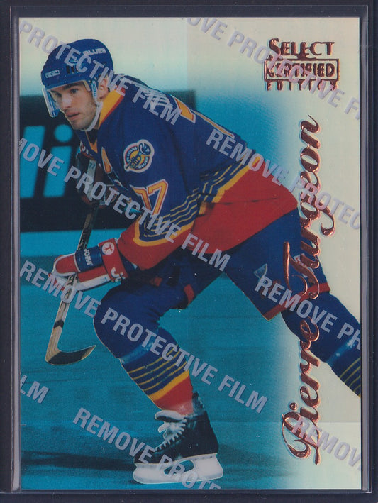 PIERRE TURGEON - 1996 Pinnacle Select Certified MIRROR Blue w/ Coating #82