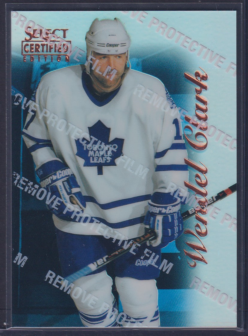 WENDEL CLARK - 1996 Pinnacle Select Certified MIRROR Blue w/ Coating #65