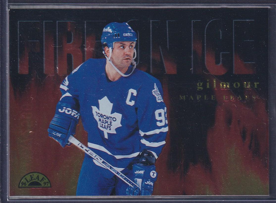 DOUG GILMOUR - 1997 Donruss Leaf Fire on Ice #10, xxxx/2500