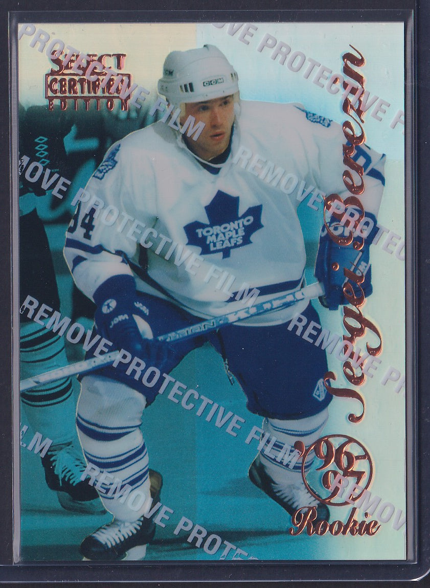 SERGEI BEREZIN - 1996 Pinnacle Select Certified MIRROR Blue w/ Coating #98