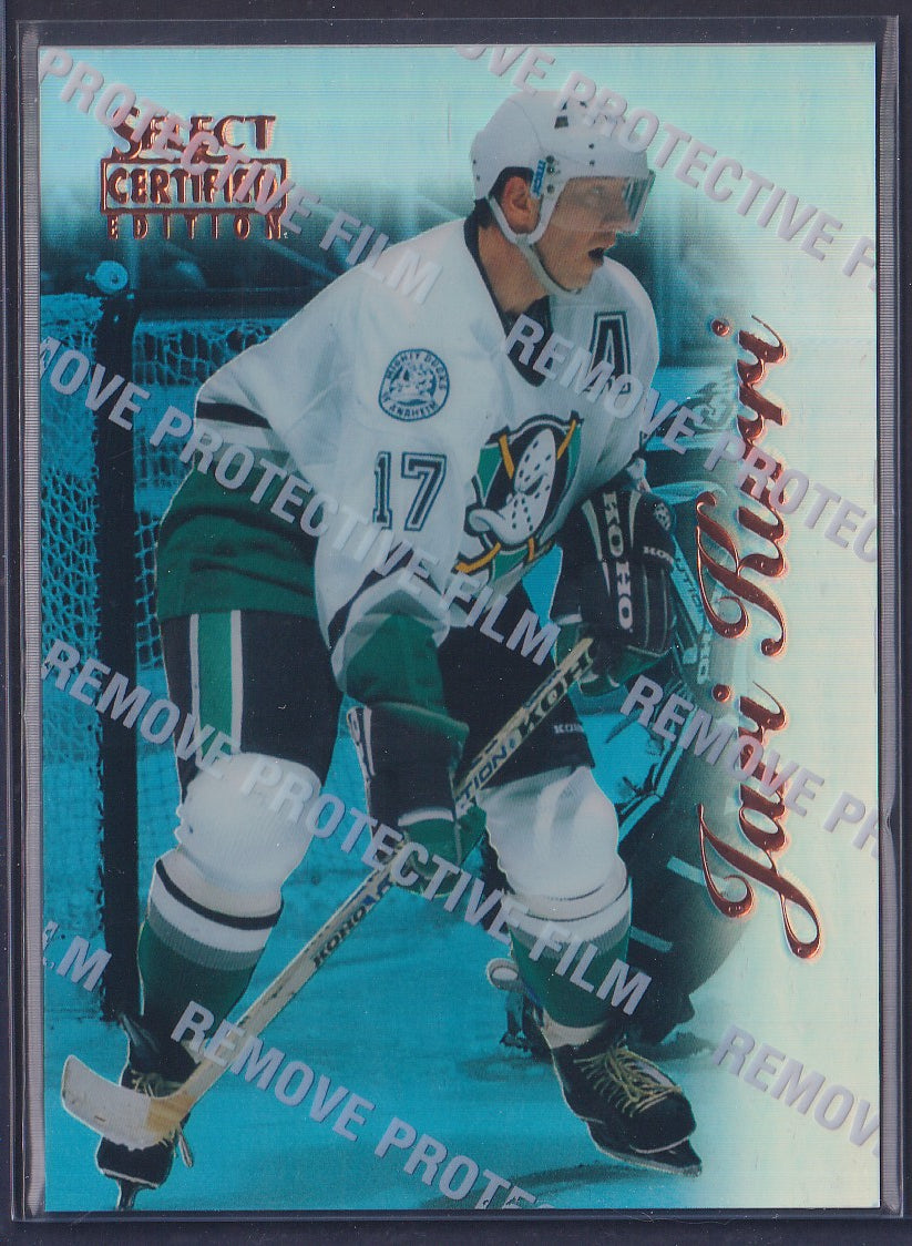 JARRI KURRI - 1996 Pinnacle Select Certified MIRROR Blue w/ Coating #86