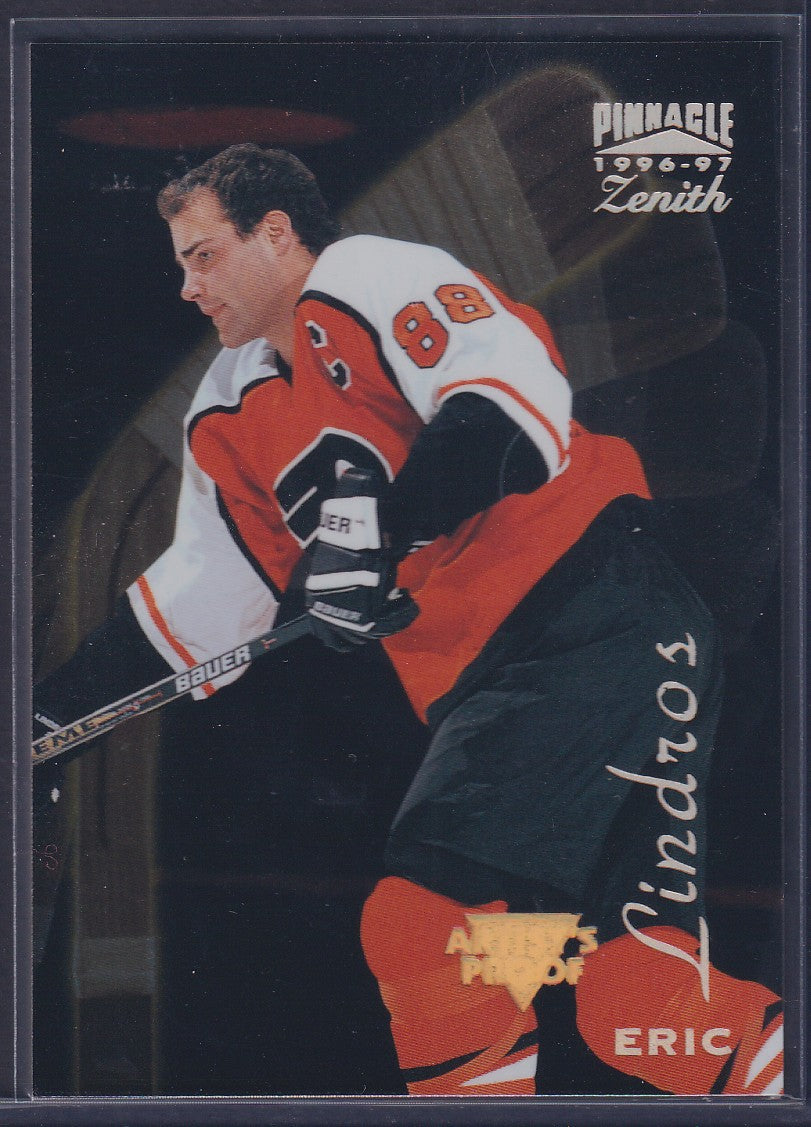 ERIC LINDROS - 1996 Pinnacle Zenith Artist's PROOF #61