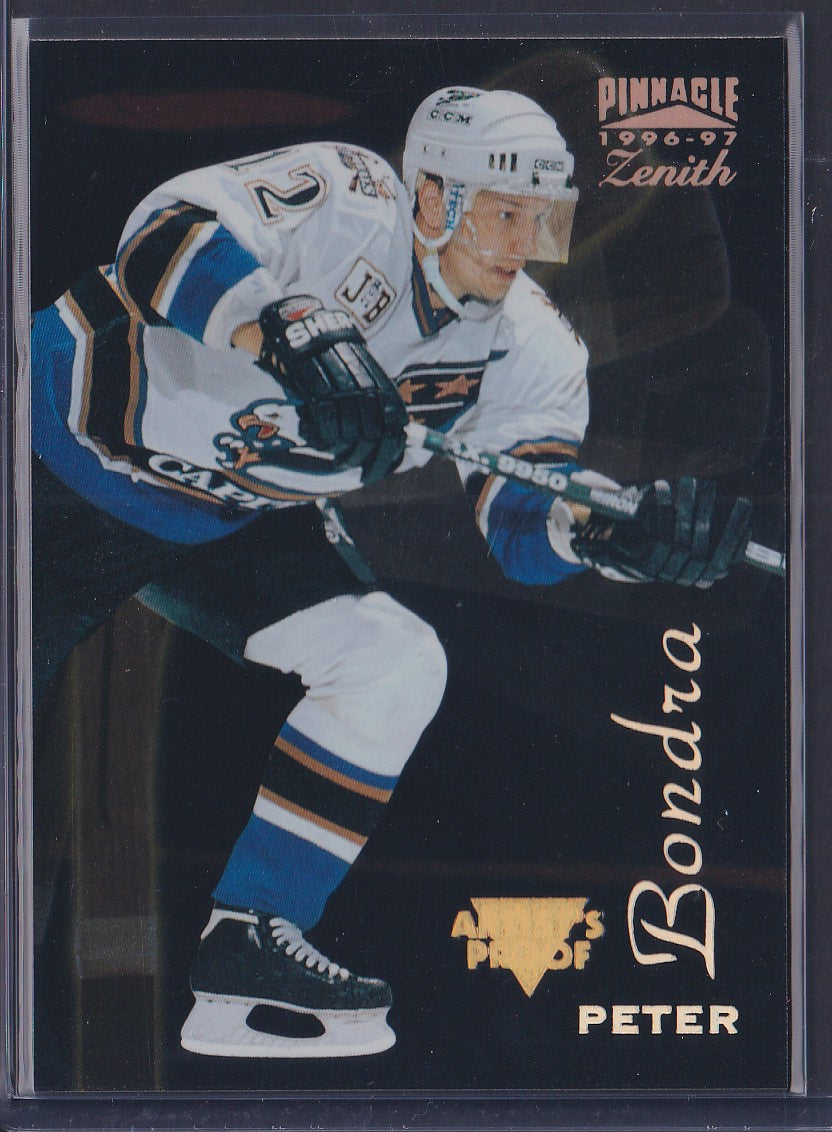 PETER BONDRA - 1996 Pinnacle Zenith Artist's PROOF #71