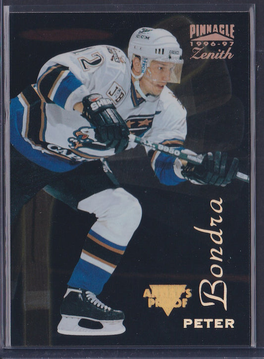PETER BONDRA - 1996 Pinnacle Zenith Artist's PROOF #71