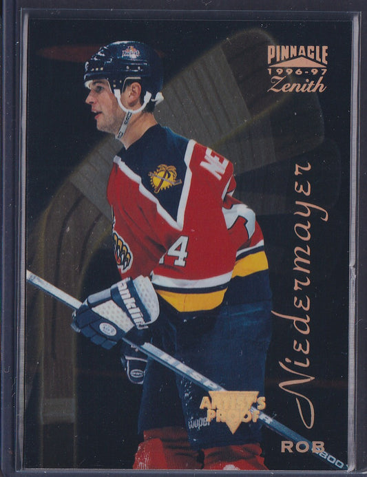 ROB NIEDERMEYER - 1996 Pinnacle Zenith Artist's PROOF #84
