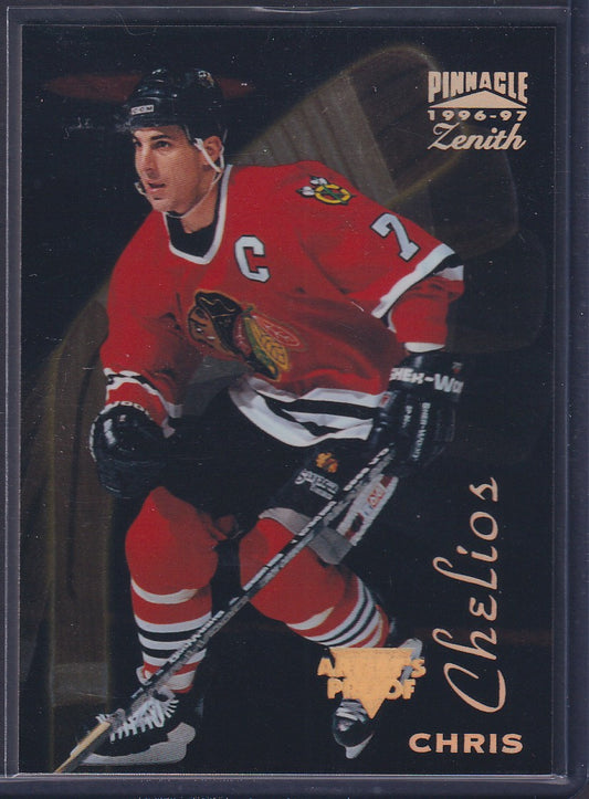 CHRIS CHELIOS - 1996 Pinnacle Zenith Artist's PROOF #68
