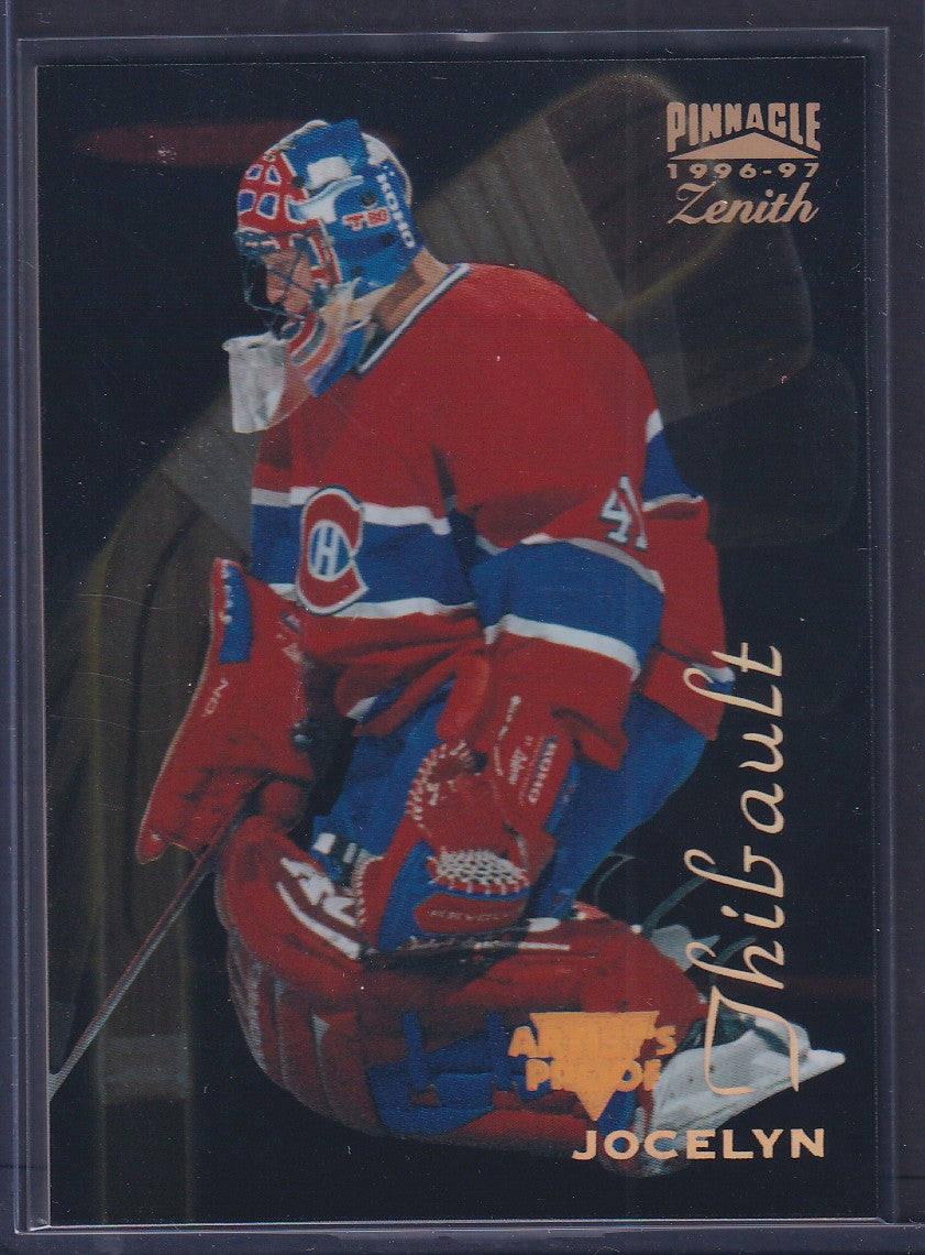 JOCELYN THIBAULT - 1996 Pinnacle Zenith Artist's PROOF #69