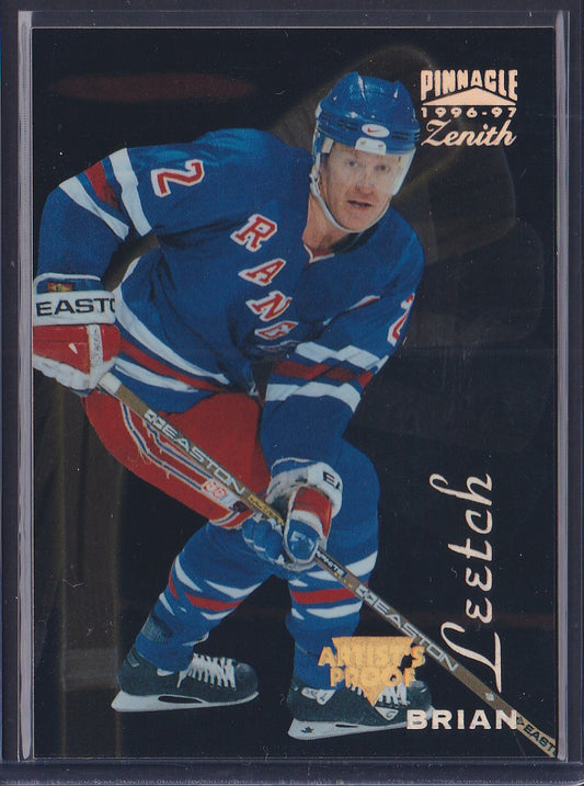 BRIAN LEETCH - 1996 Pinnacle Zenith Artist's PROOF #85