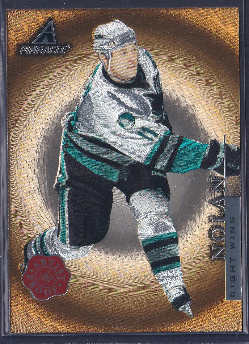 OWEN NOLAN - 1997 Pinnacle Artist PROOF #PP49