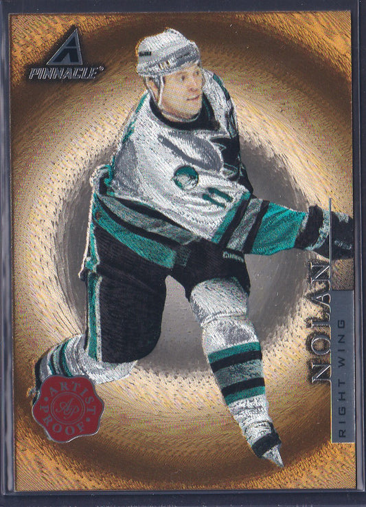 OWEN NOLAN - 1997 Pinnacle Artist PROOF #PP49