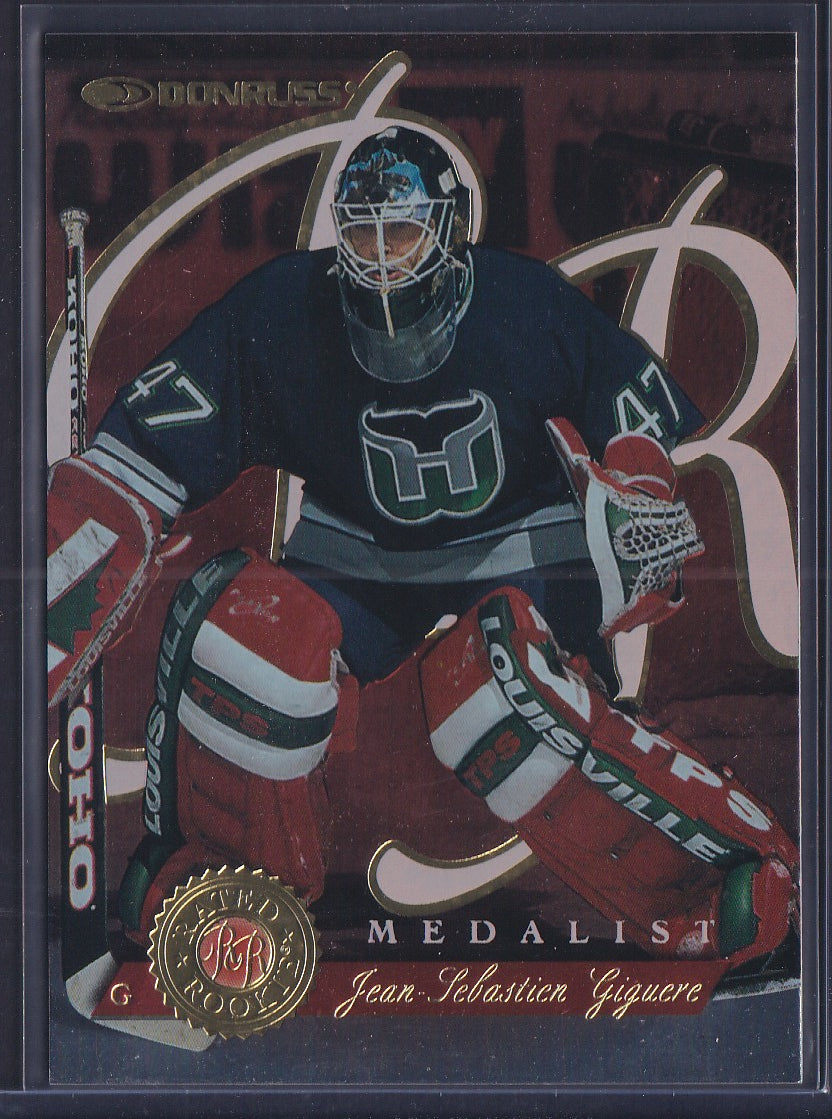 JEAN-SEBASTIEN GIGUERE - 1997 Donruss Rated Rookie Medalist #10