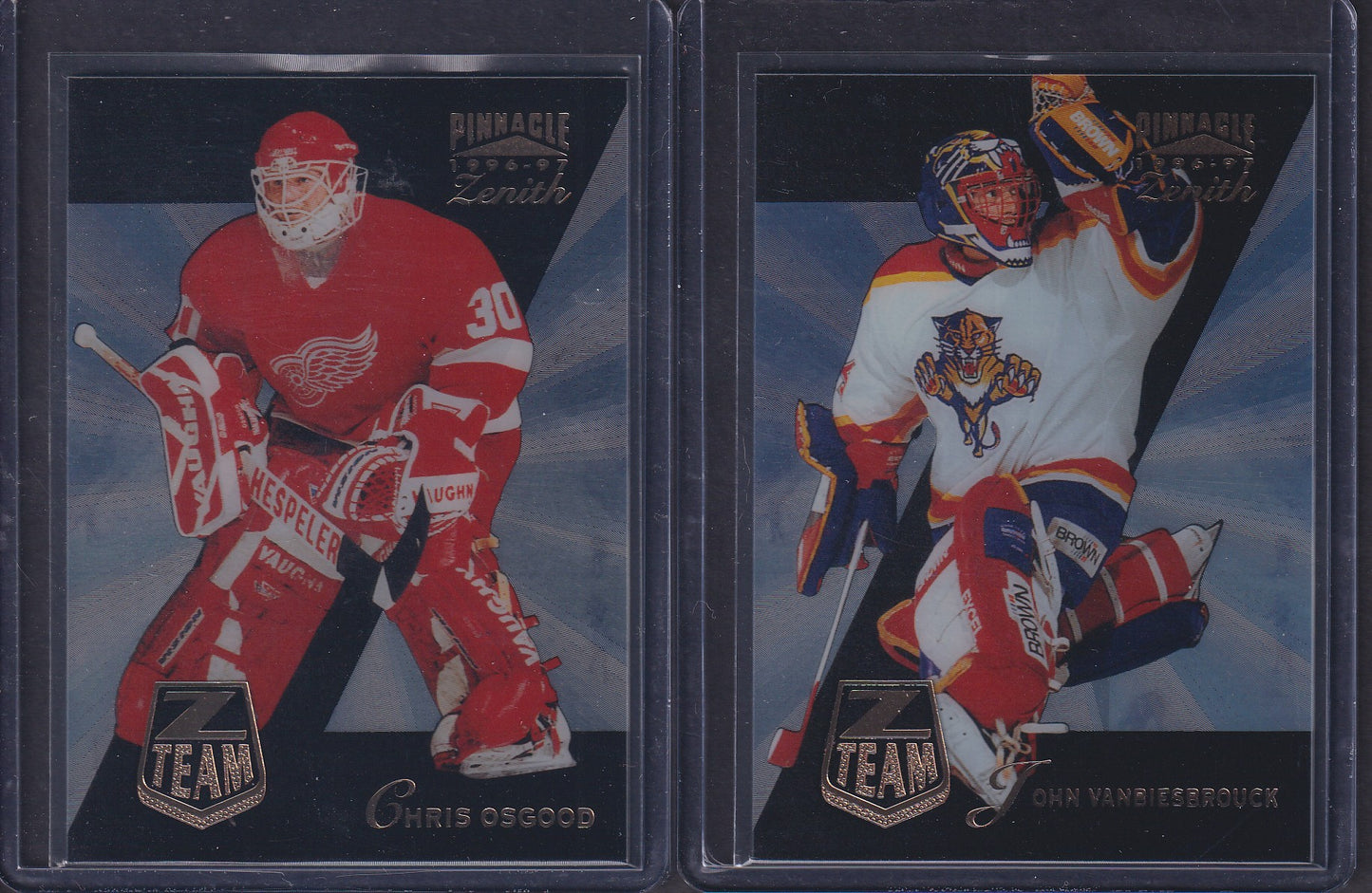 1996 Pinnacle Zenith Z Team Set of 18 - Fedorov, Bure, Potvin, Lindros, etc