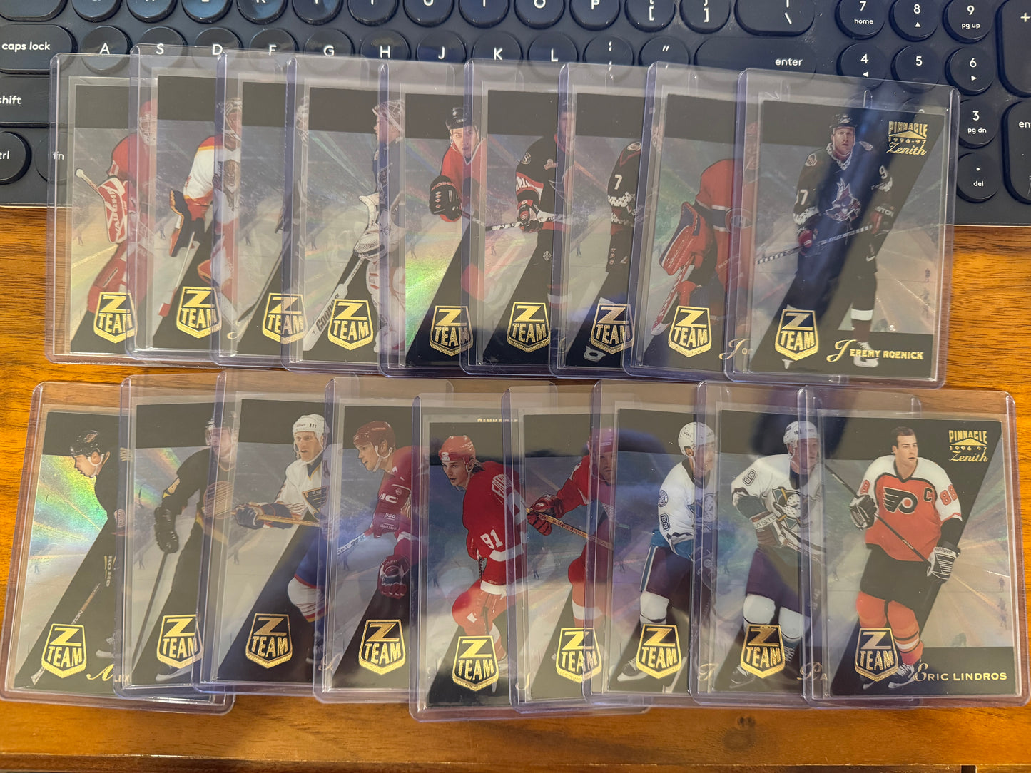 1996 Pinnacle Zenith Z Team Set of 18 - Fedorov, Bure, Potvin, Lindros, etc