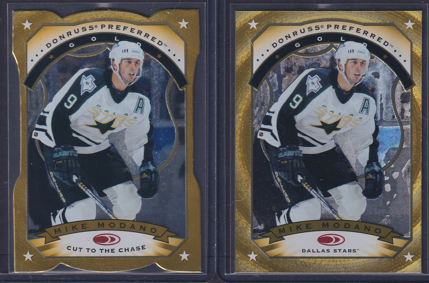 MIKE MODANO - 1997 Donruss Preferred GOLD and Cut to the Chase #8