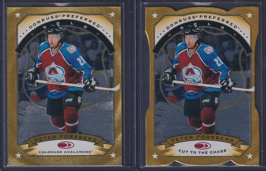 PETER FORSBERG - 1997 Donruss Preferred GOLD and Cut to the Chase #2
