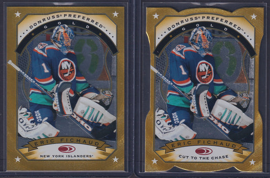 ERIC FICHAUD - 1997 Donruss Preferred GOLD and Cut to the Chase #49