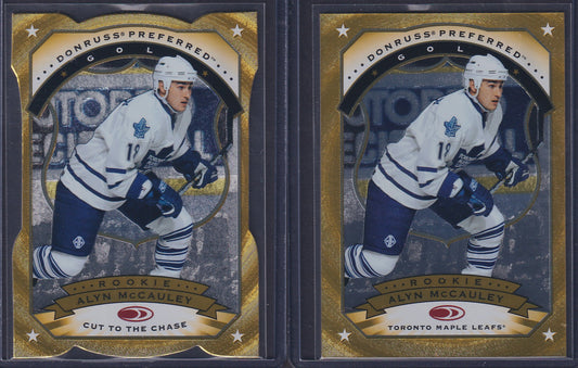 ALYN MCCAULEY - 1997 Donruss Preferred GOLD and Cut to the Chase #153