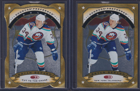 BRYAN BERARD - 1997 Donruss Preferred GOLD and Cut to the Chase #79