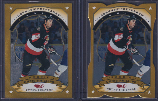 CHRIS PHILLIPS - 1997 Donruss Preferred GOLD and Cut to the Chase #149