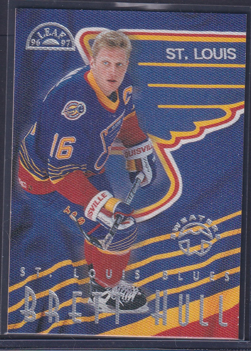 BRETT HULL - 1996 Donruss Leaf Sweaters #12, xxxx/5000