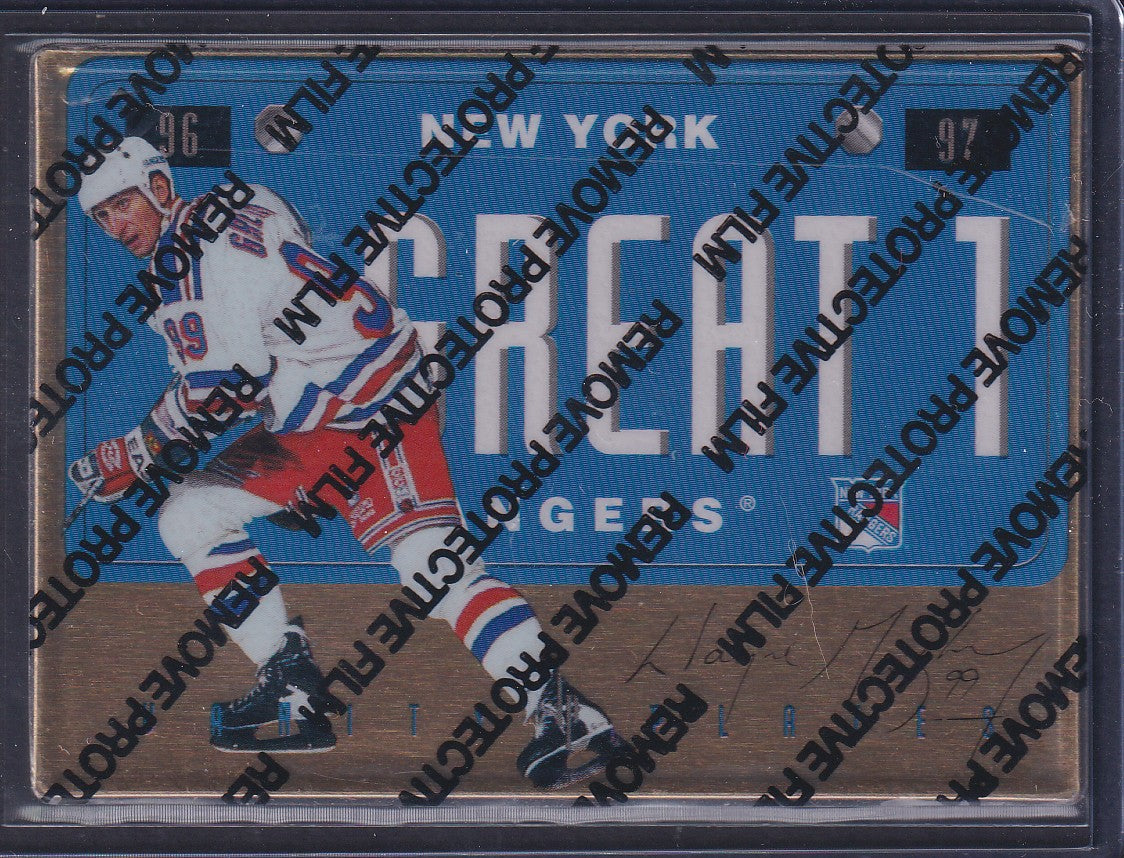 WAYNE GRETZKY - 1996 Donruss Vanity Plate GOLD "Great 1" #1