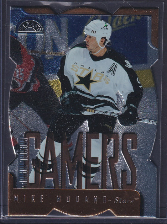 MIKE MODANO - 1997 Donruss Leaf Fractal Matrix Gamers Die Cut #181, /200