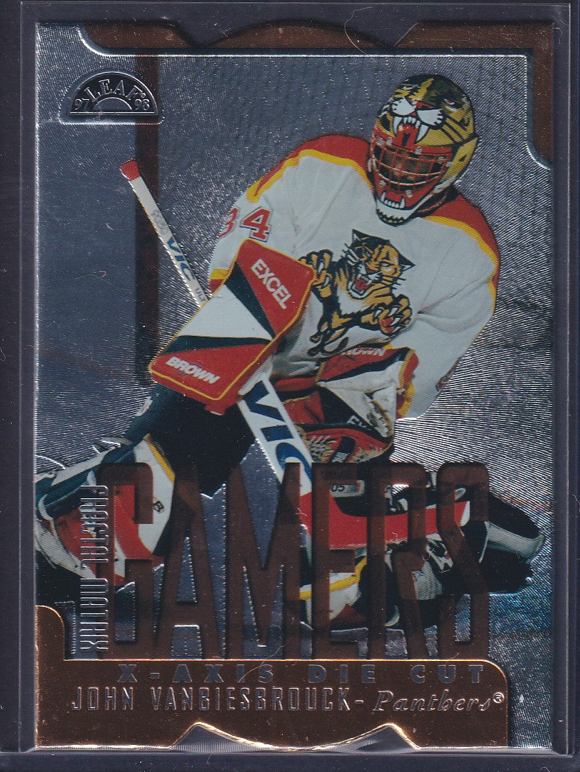 JOHN VANBIESBROUCK - 1997 Donruss Leaf Fractal Matrix Gamers Die Cut #172, /400