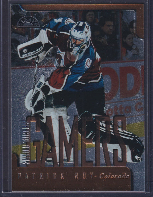 PATRICK ROY - 1997 Donruss Leaf Fractal Matrix Gamers #187, /1400