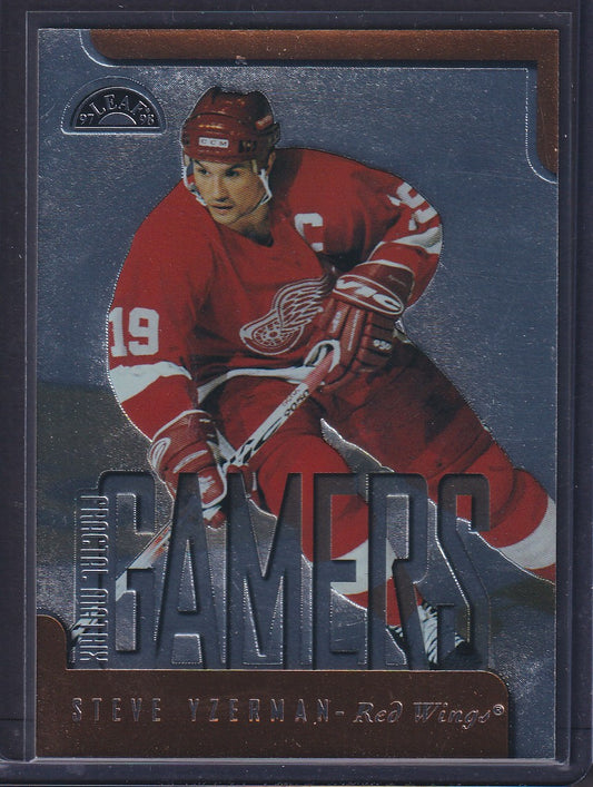 STEVE YZERMAN - 1997 Donruss Leaf Fractal Matrix Gamers #171, /700
