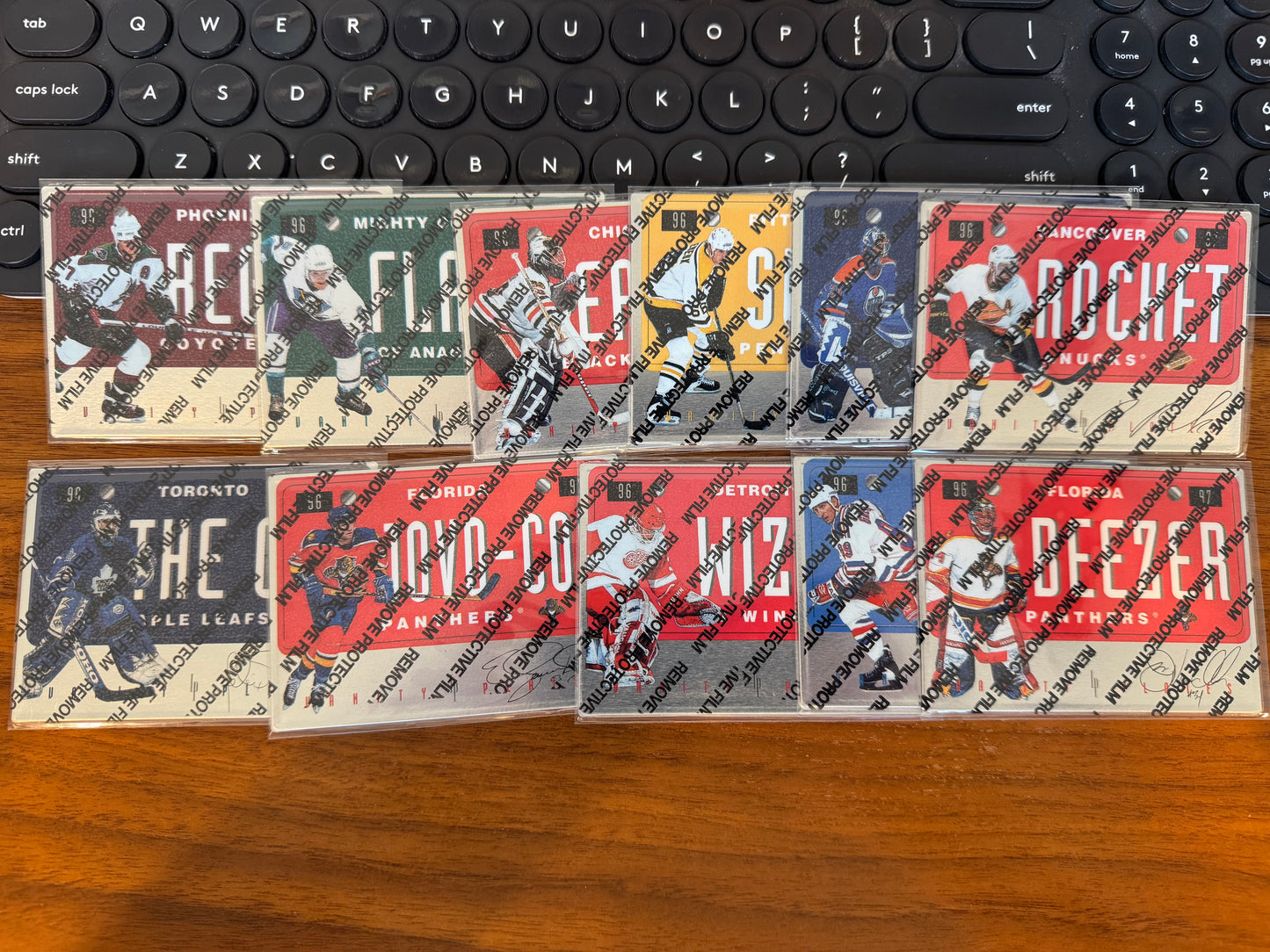 1996 Donruss Vanity Plates Partial Set - Belfour, Potvin, Bure, etc.