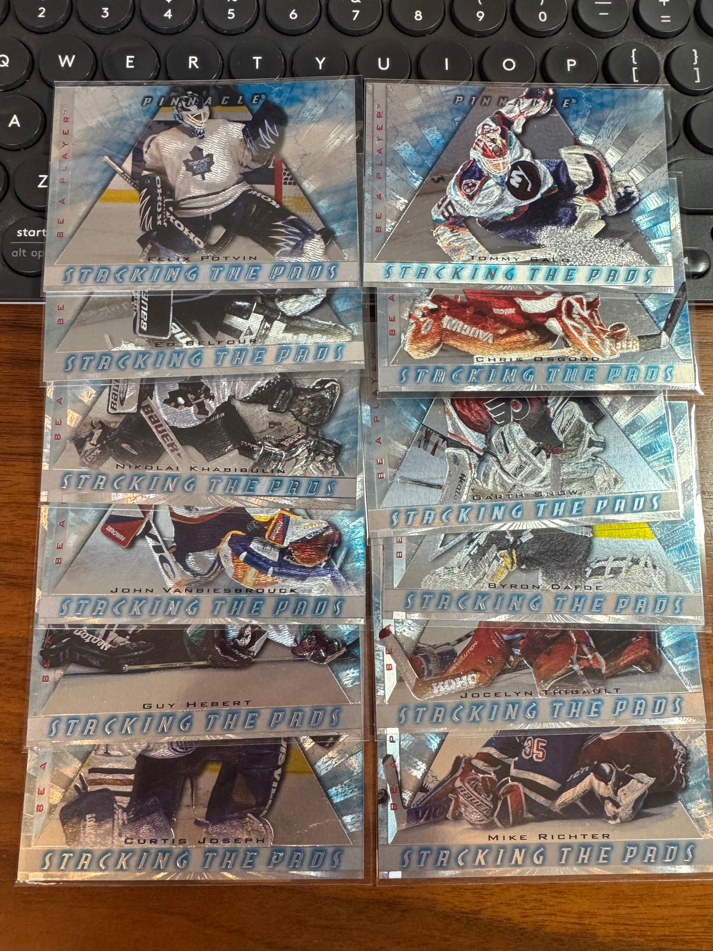 1997 Pinnacle Be a Player Stacking the Pads Partial Set - Belfour, Potvin, etc.