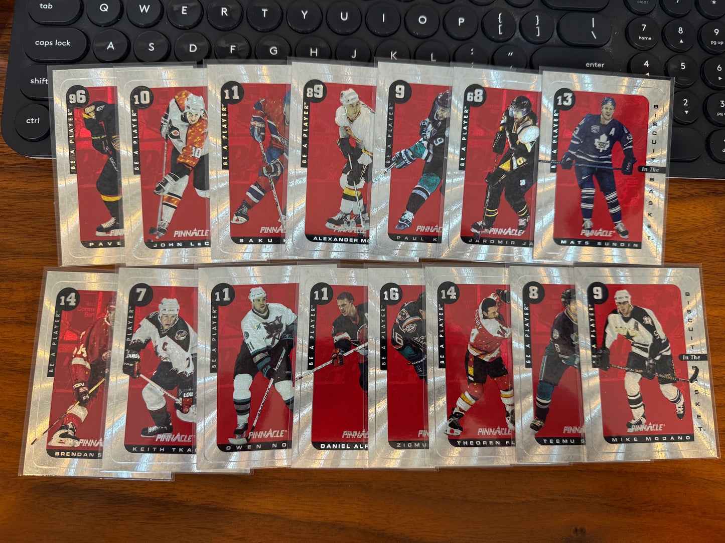 1996 Pinnacle Be a Player Biscuit in the Basket Partial Set - Bure, Modano, etc.