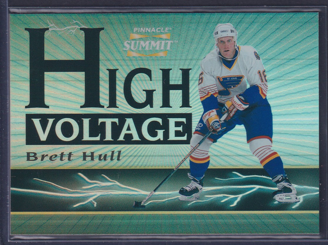 BRETT HULL - 1996 Pinnacle Summit High Voltage #16, xxxx/1500