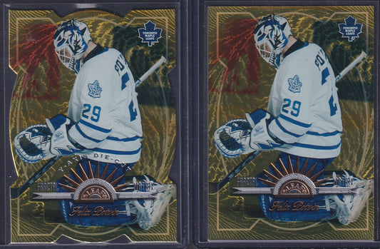 FELIX POTVIN - 1997 Donruss Leaf Fractal Matrix & Z-Axis Die Cut #24, /200