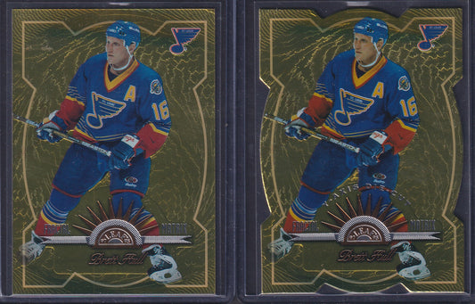 BRETT HULL - 1997 Donruss Leaf Fractal Matrix & Z-Axis Die Cut #11, /200
