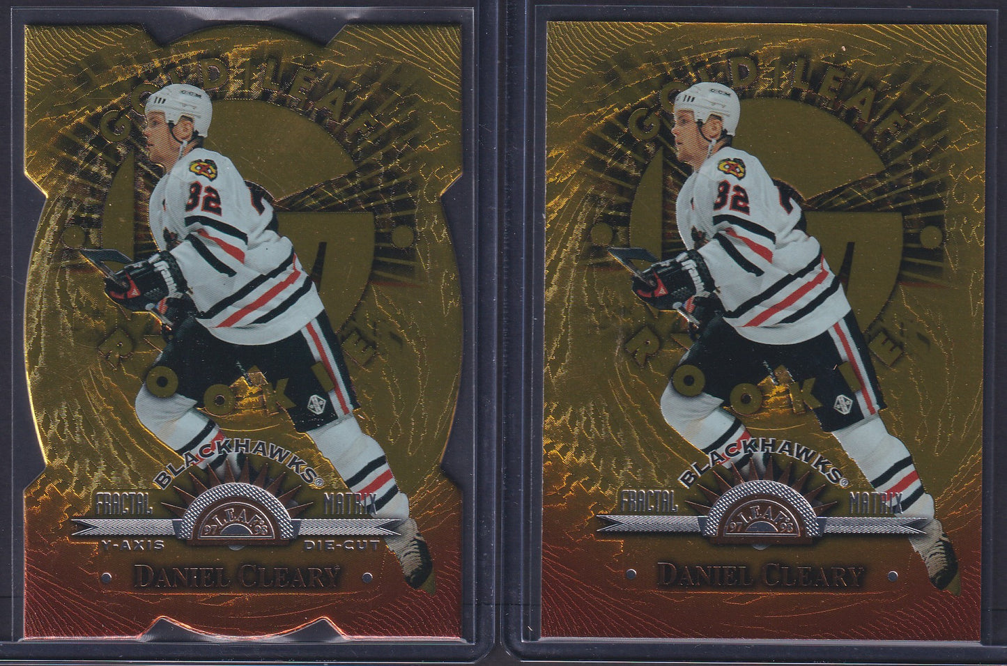 DANIEL CLEARY - 1997 Donruss Leaf Fractal Matrix & Z-Axis Die Cut #159, /200