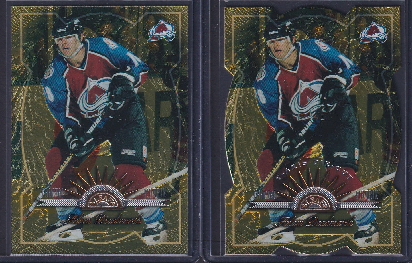 ADAM DEADMARSH - 1997 Donruss Leaf Fractal Matrix & Z-Axis Die Cut #57, /200